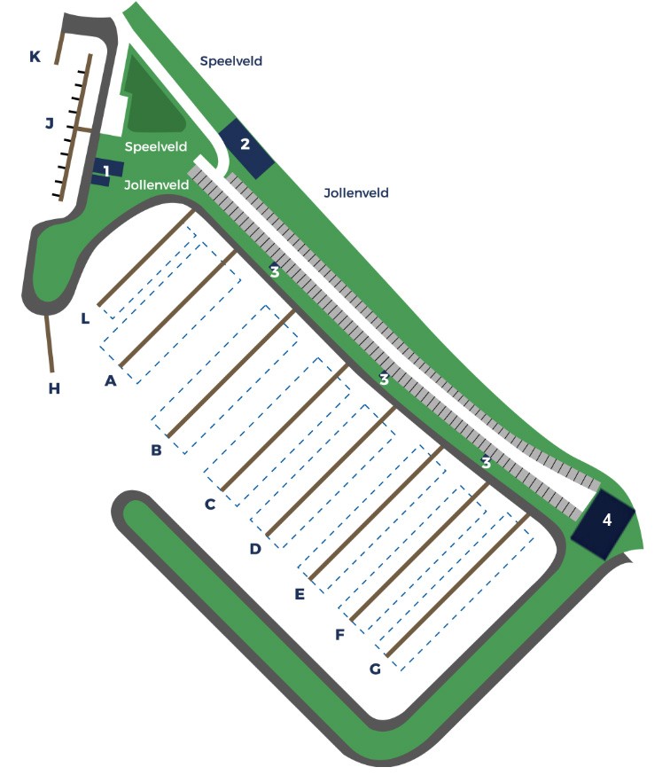 Hier zou een plattegrond zichtbaar moeten zijn.